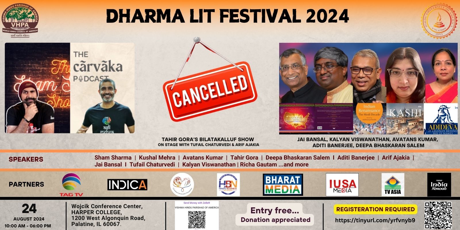 Dharma Literary Festival 2024 – Chicagoland, IL