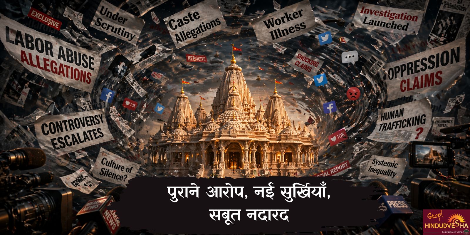 बिना प्रमाण के आरोप: BAPS स्वामीनारायण संस्था के ख़िलाफ़ मीडिया का षड्यंत्र अभियान